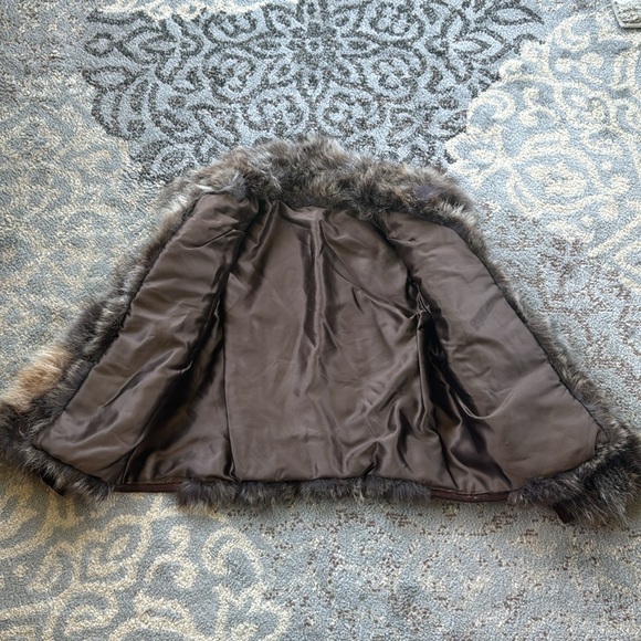 Vintage Racoon Fur and Suede Jacket - Picture 3 of 10